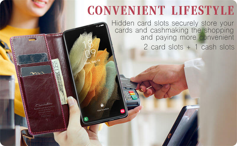 CaseMe Samsung Galaxy S21 Ultra Wallet Case