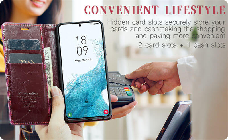 CaseMe Samsung Galaxy S22 Wallet Case