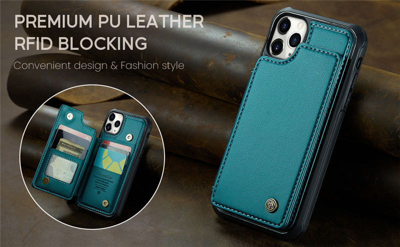 CaseMe iPhone 11 Pro Max RFID Blocking Card Holder Case