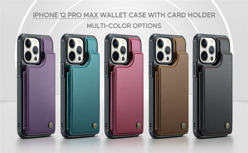 CaseMe iPhone 12 Pro Max RFID Blocking Card Holder Case