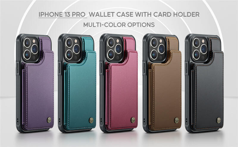 CaseMe iPhone 13 Pro RFID Blocking Card Holder Case