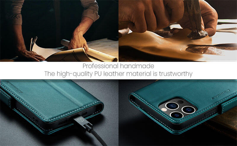 CaseMe iPhone 13 Pro Wallet RFID Blocking Case