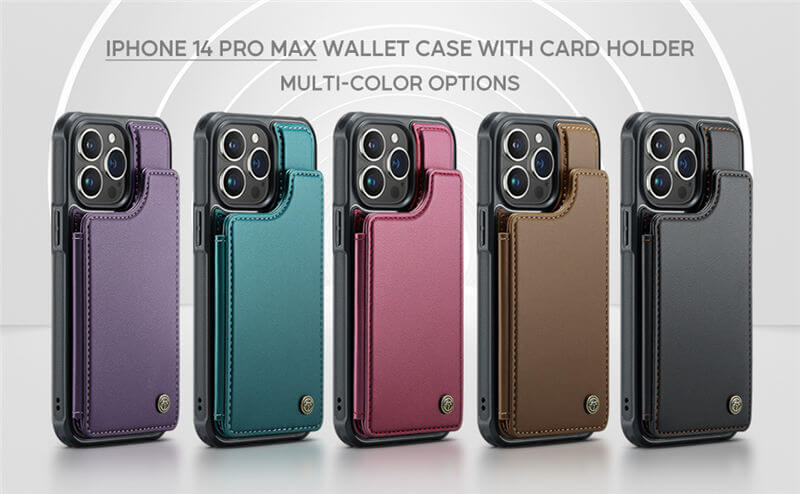 CaseMe iPhone 14 Pro Max RFID Blocking Card Holder Case