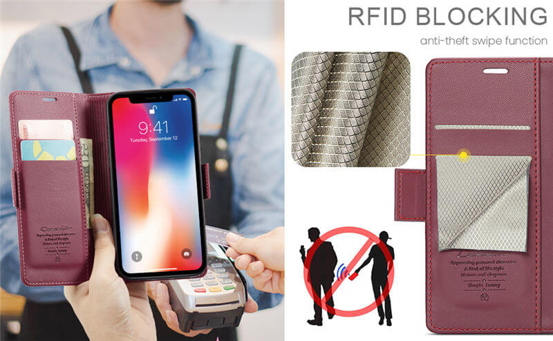 CaseMe iPhone X/XS Wallet RFID Blocking Case