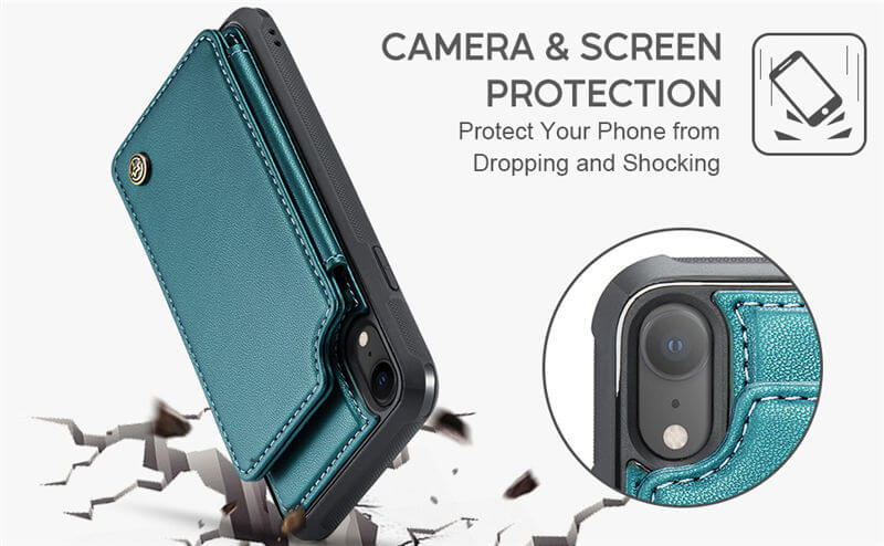 CaseMe iPhone XR RFID Blocking Card Holder Case