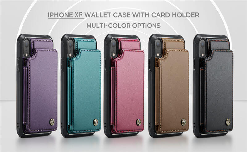 CaseMe iPhone XR RFID Blocking Card Holder Case