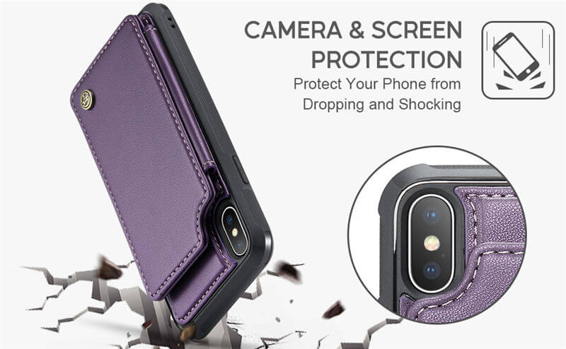 CaseMe iPhone XS Max RFID Blocking Card Holder Case