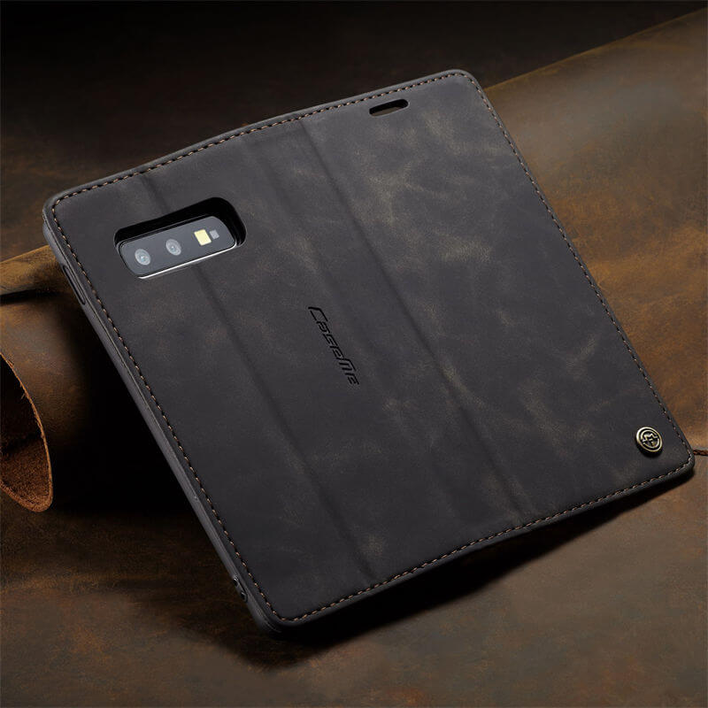 CaseMe Samsung Galaxy S10E Wallet Suede Leather Case