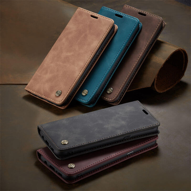 CaseMe Samsung Galaxy S8 Plus Wallet Suede Leather Case