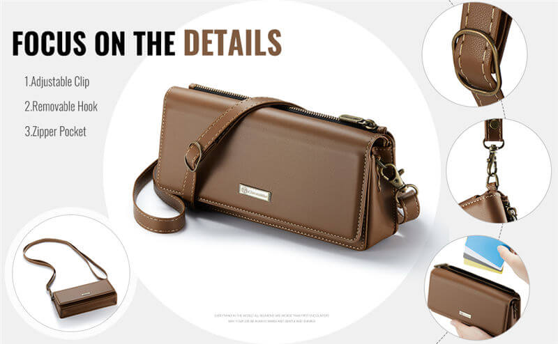 CaseMe RFID Blocking Wallet Crossbody Bag