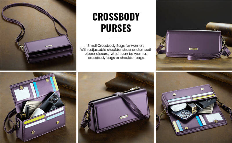 CaseMe RFID Blocking Wallet Crossbody Bag