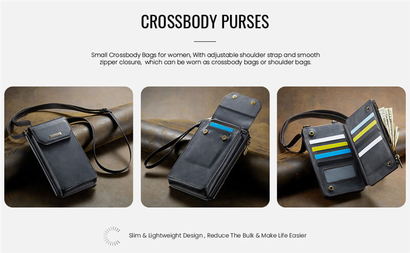 CaseMe RFID Blocking Wallet Crossbody Bag