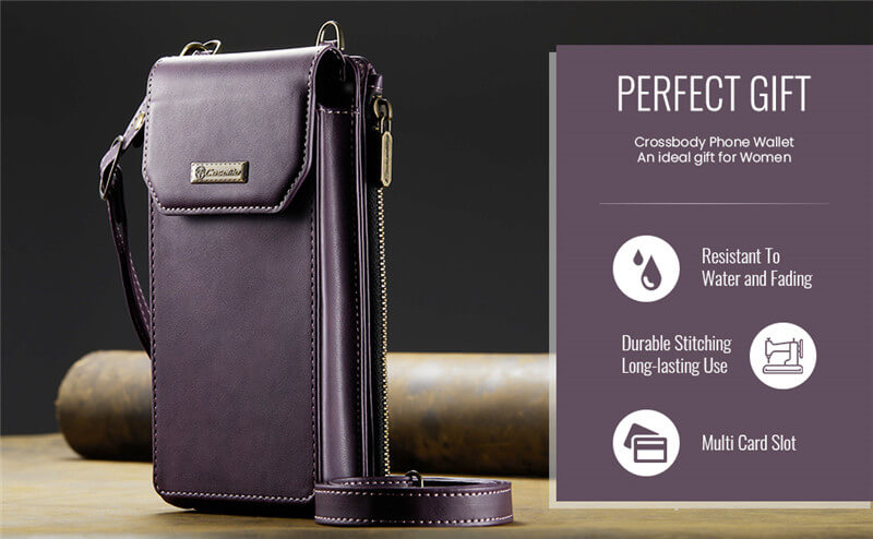 CaseMe RFID Blocking Wallet Crossbody Bag