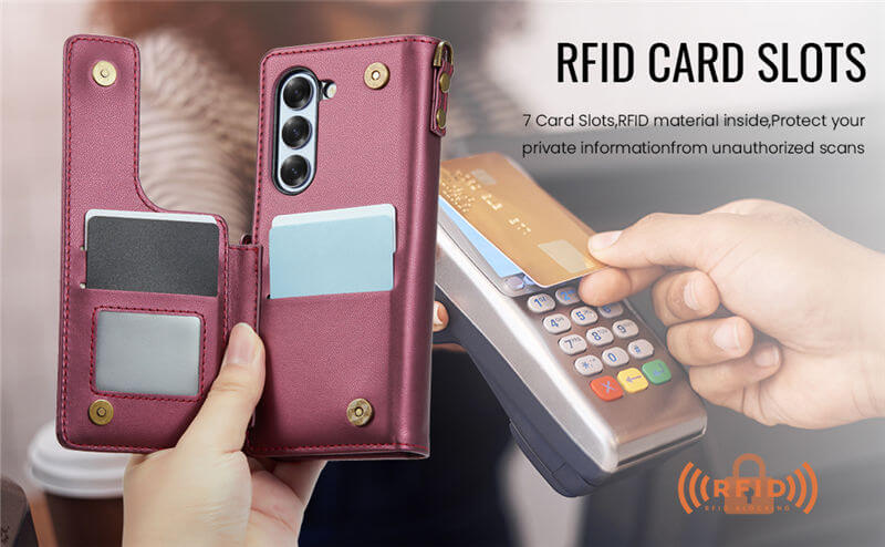 CaseMe Samsung Galaxy Z Fold6 Wallet RFID Blocking Case