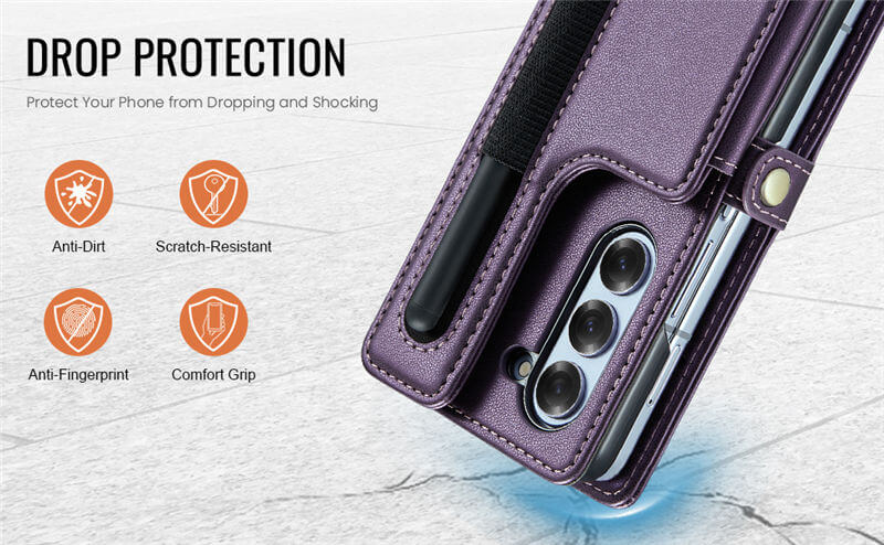 CaseMe Samsung Galaxy Z Fold6 Wallet RFID Blocking Case