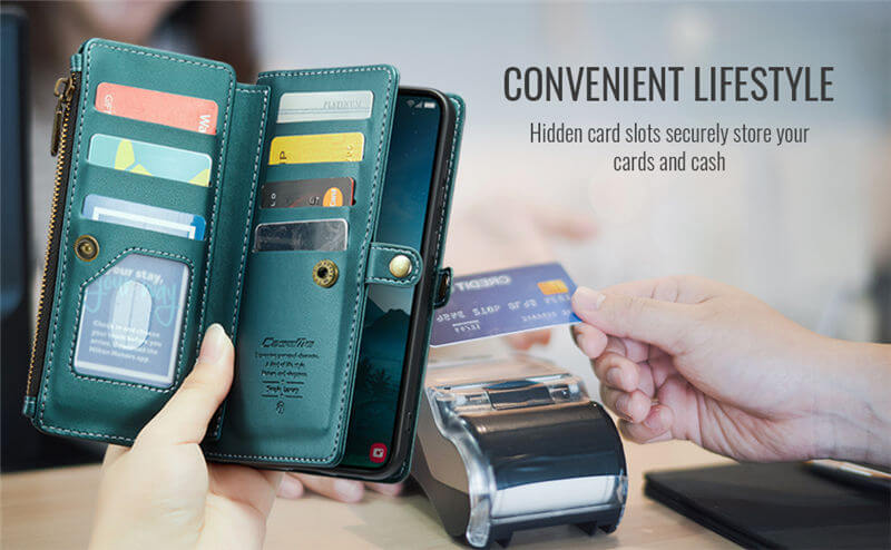 CaseMe Samsung Galaxy S25 Plus Wallet RFID Blocking Crossbody Phone Case