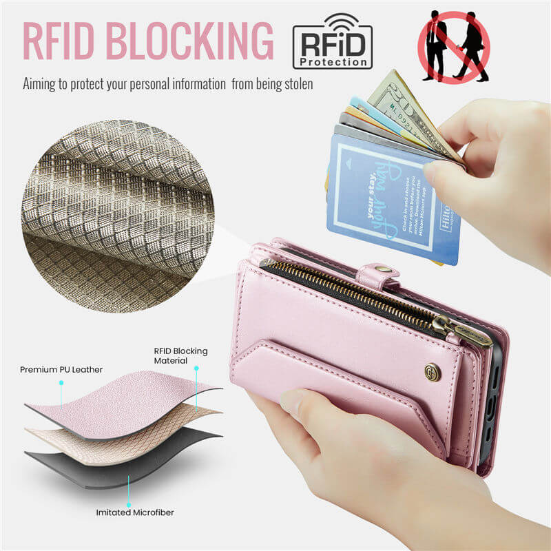 CaseMe iPhone 16e RFID Wallet Case