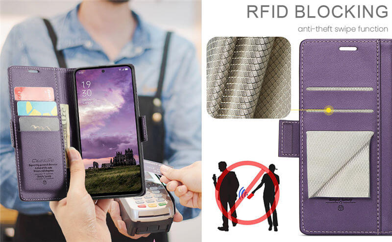 CaseMe OPPO Reno13 Wallet RFID Blocking Case