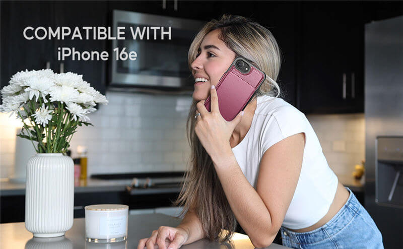 CaseMe iPhone 16e RFID Blocking Card Holder Case