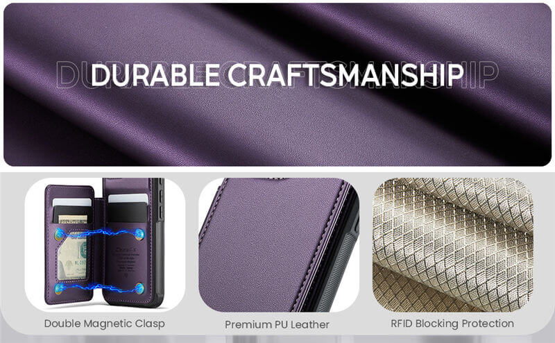 CaseMe iPhone 16e RFID Blocking Card Holder Case